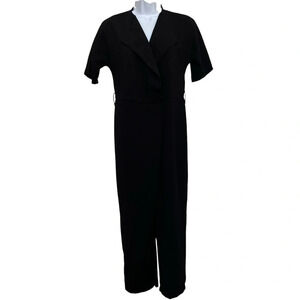 ASOS Careerwear Short Sleeve Jumpsuit Black Size 2